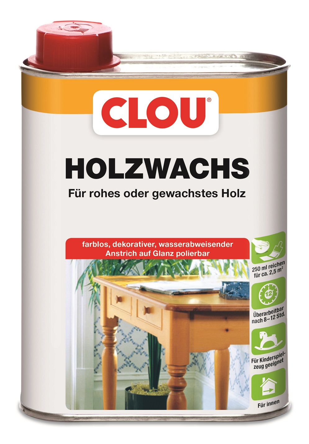 CLOU Holzwachs W1, 750 ml