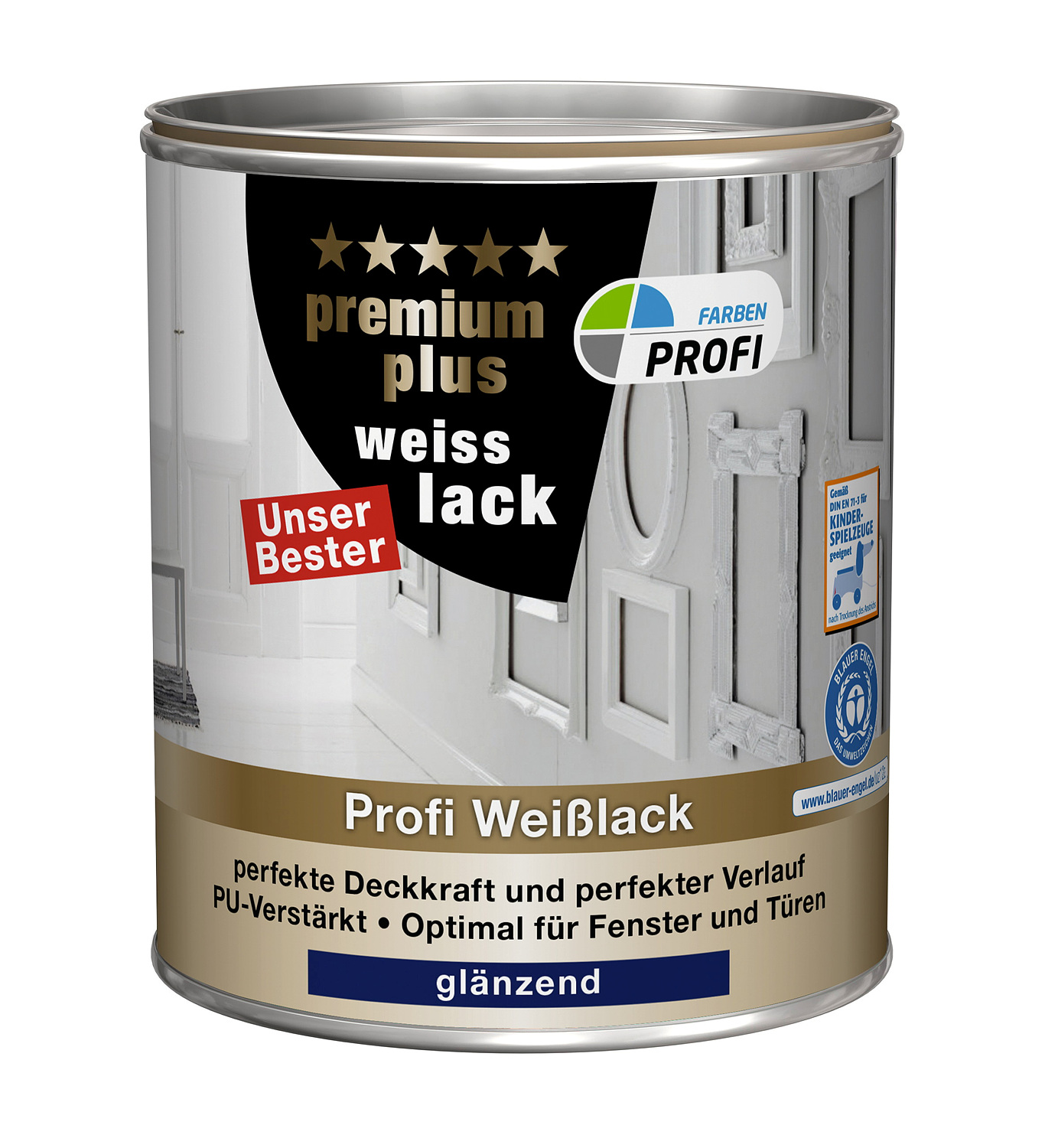 PROFI premium plus Weißlack 2,5 Liter, glänzend