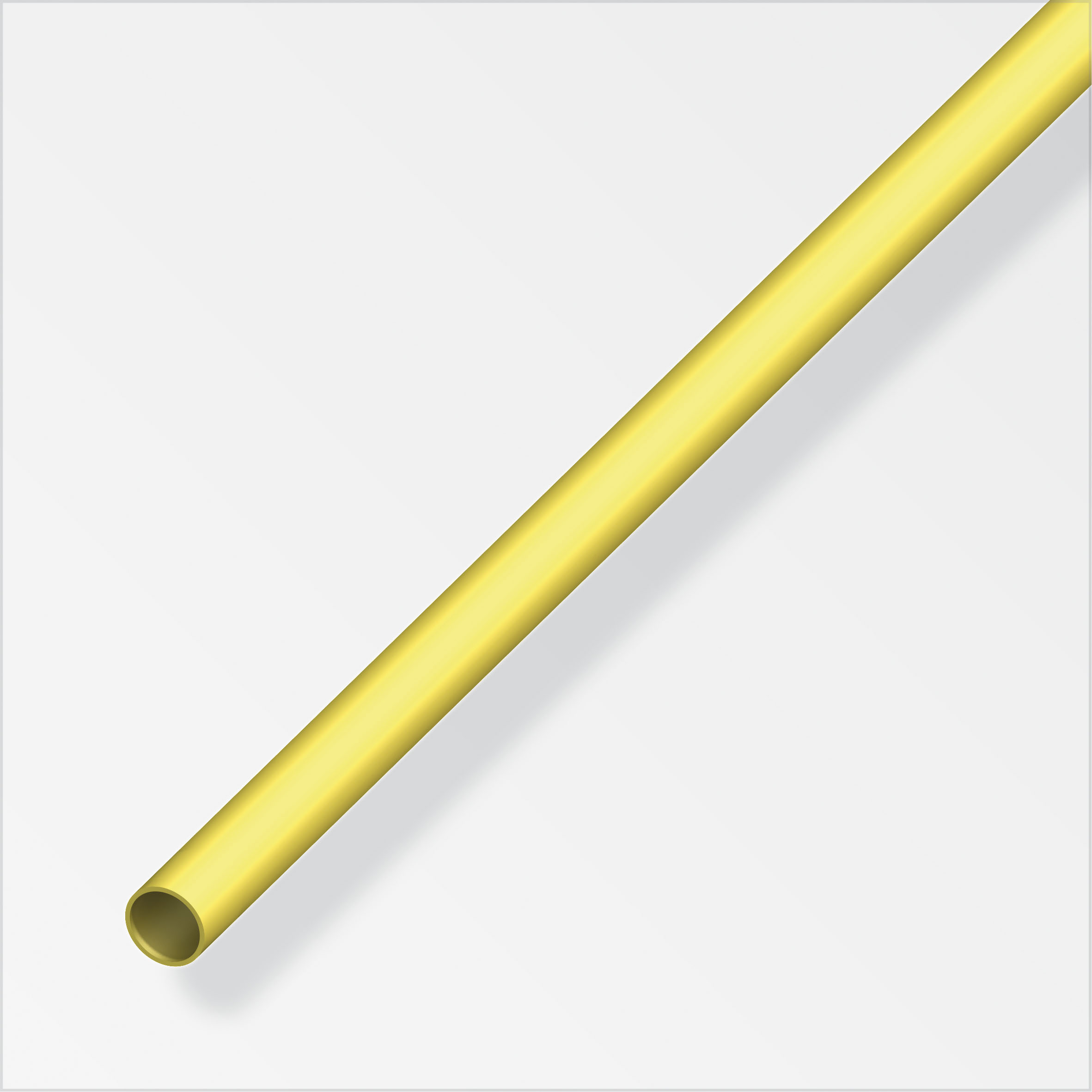 alfer® Rundrohr Messing massiv 1 m, 6 × 0,5 mm