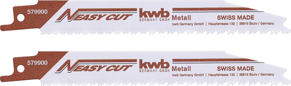 kwb EASY CUT Säbelsägeblätter 153/130 mm, für Metallbearbeitung, BIM