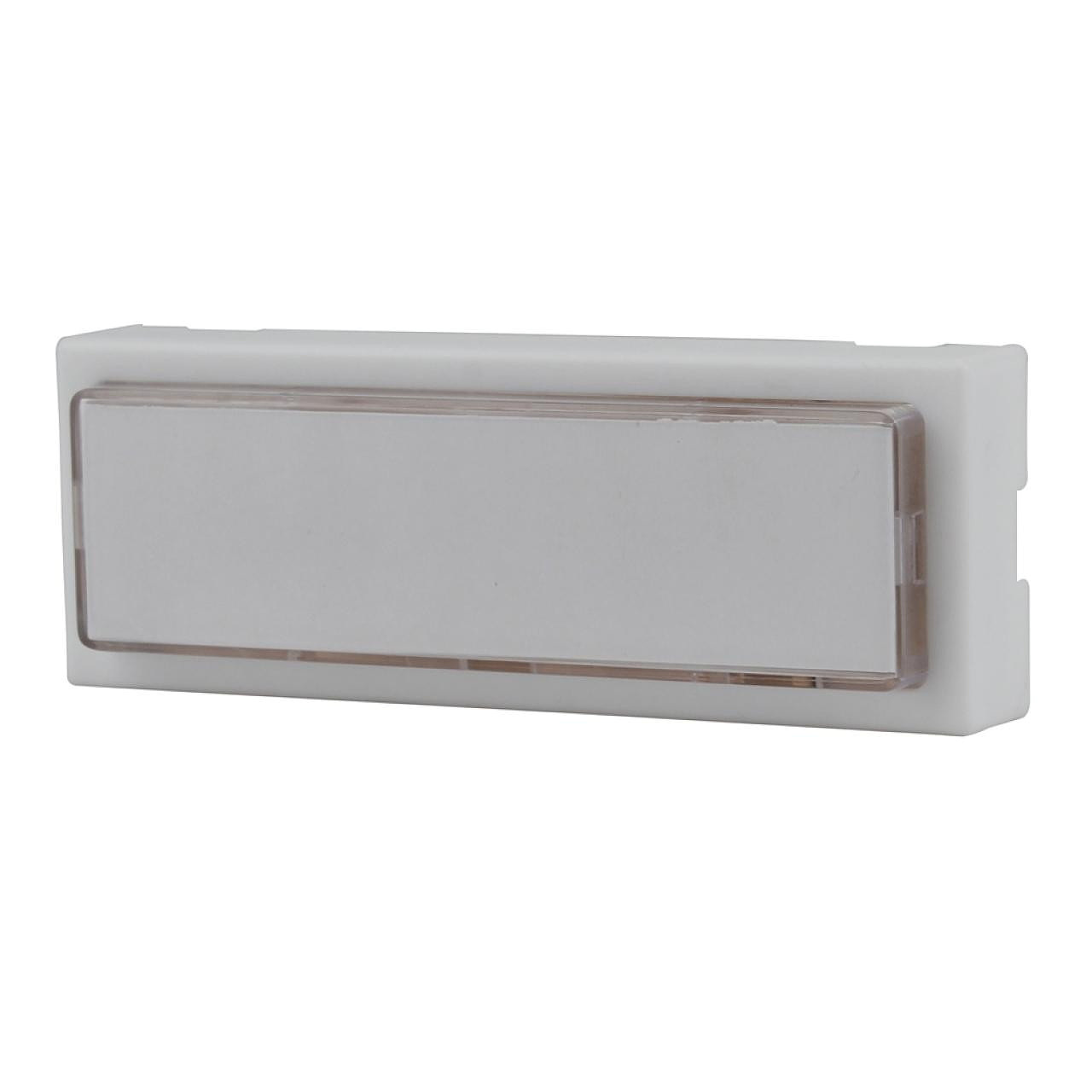 uniTEC Klingeltaster 1-teilig, Weiß, Kunststoff, beleuchtet