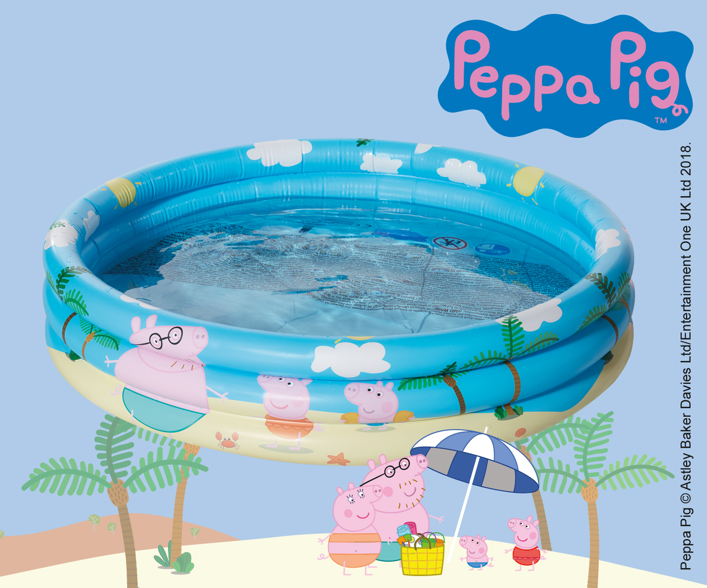 Peppa Pig™ 3-Ring-Pool Ø 100 x 23 cm