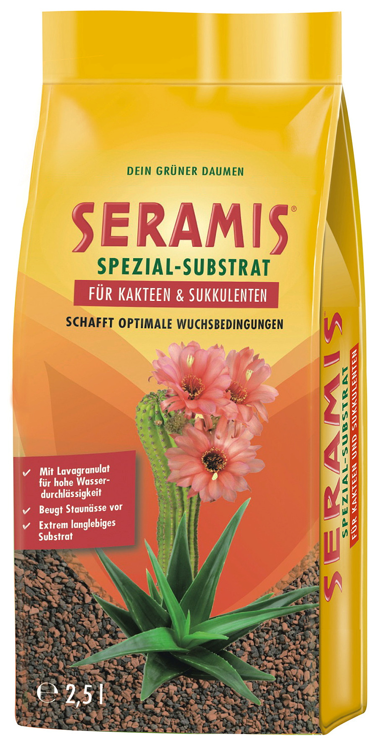 Seramis® Spezial-Substrat für Kakteen und Sukkulenten 2,5 Liter