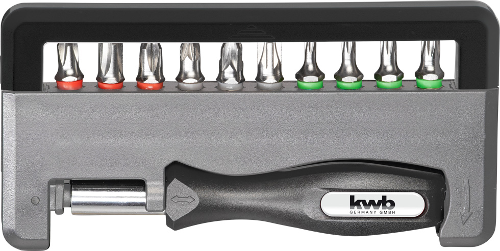kwb INDUSTRIAL STEEL Standard Handy Bit-Box 25 mm, 12-tlg.