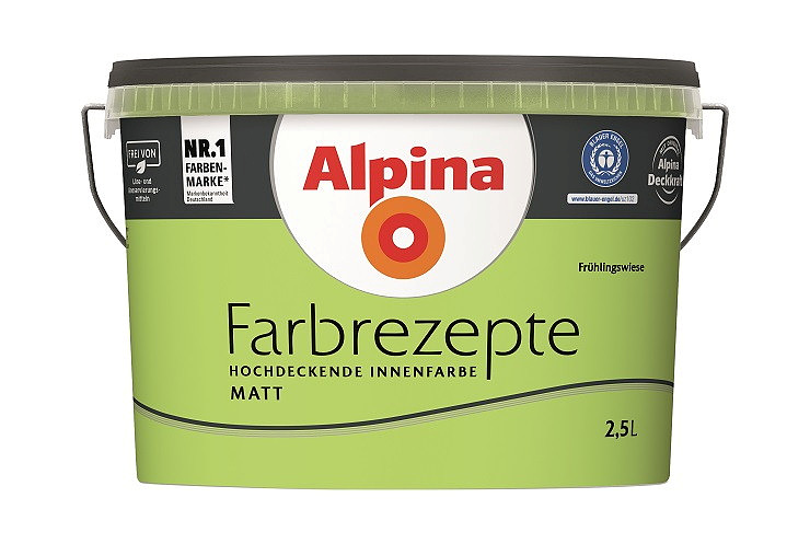 Alpina Farbrezepte - Frühlingswiese 2,5 Liter, matt