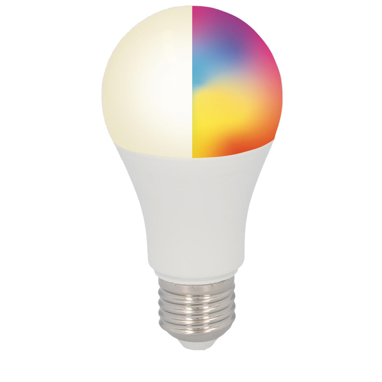 uniTEC WIFI LED Lampe E27, 10 W, 806 lm, RGB Farbwechsel, dimmbar