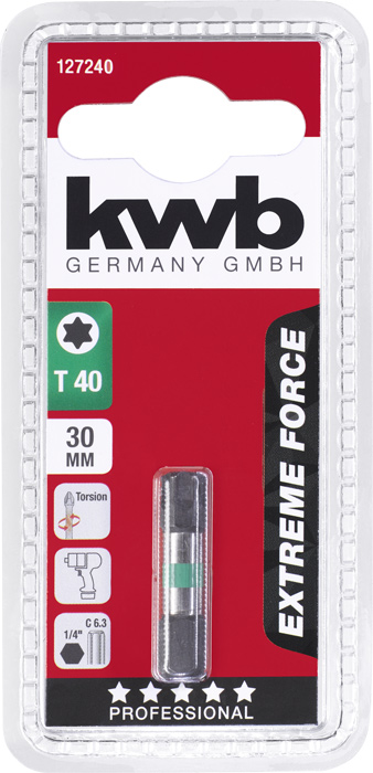 kwb EXTREME FORCE Bits, 30 mm, T 40