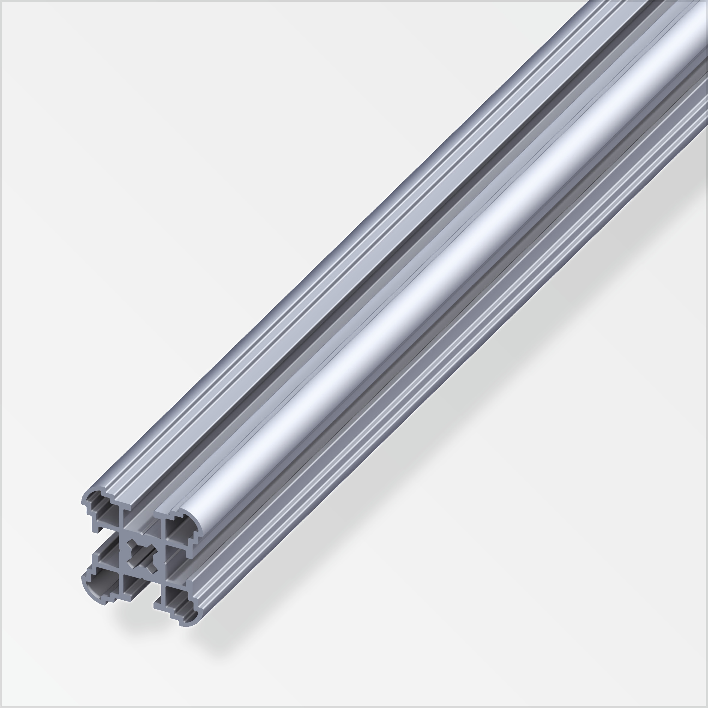 coaxis® Säulenprofil Alu blank 1 m, 27,5 mm