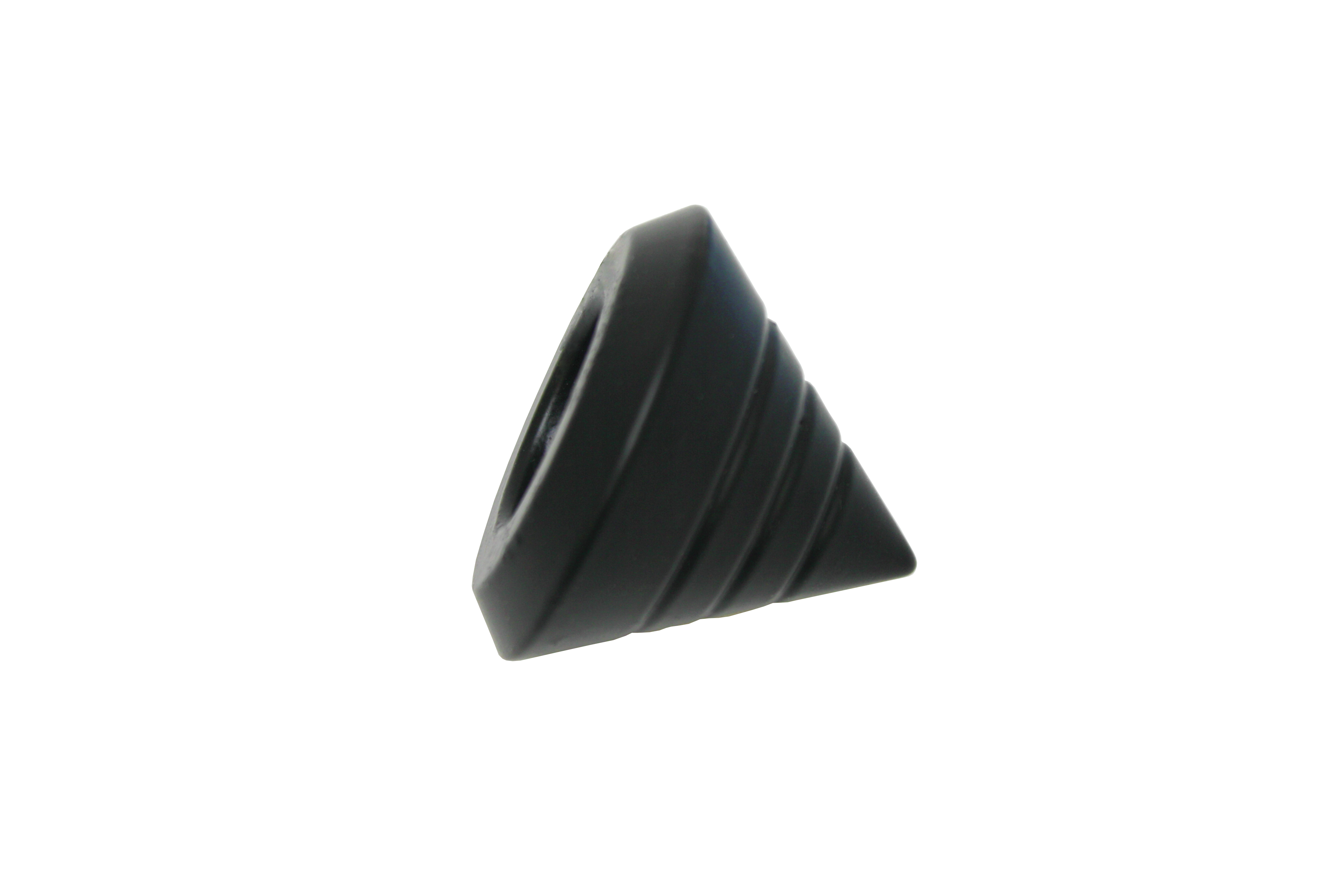 Gardinia® Endstück Kegel Profil, für Gardinenstange Memphis Ø 16 mm, Schwarz-Matt, 2 Stück