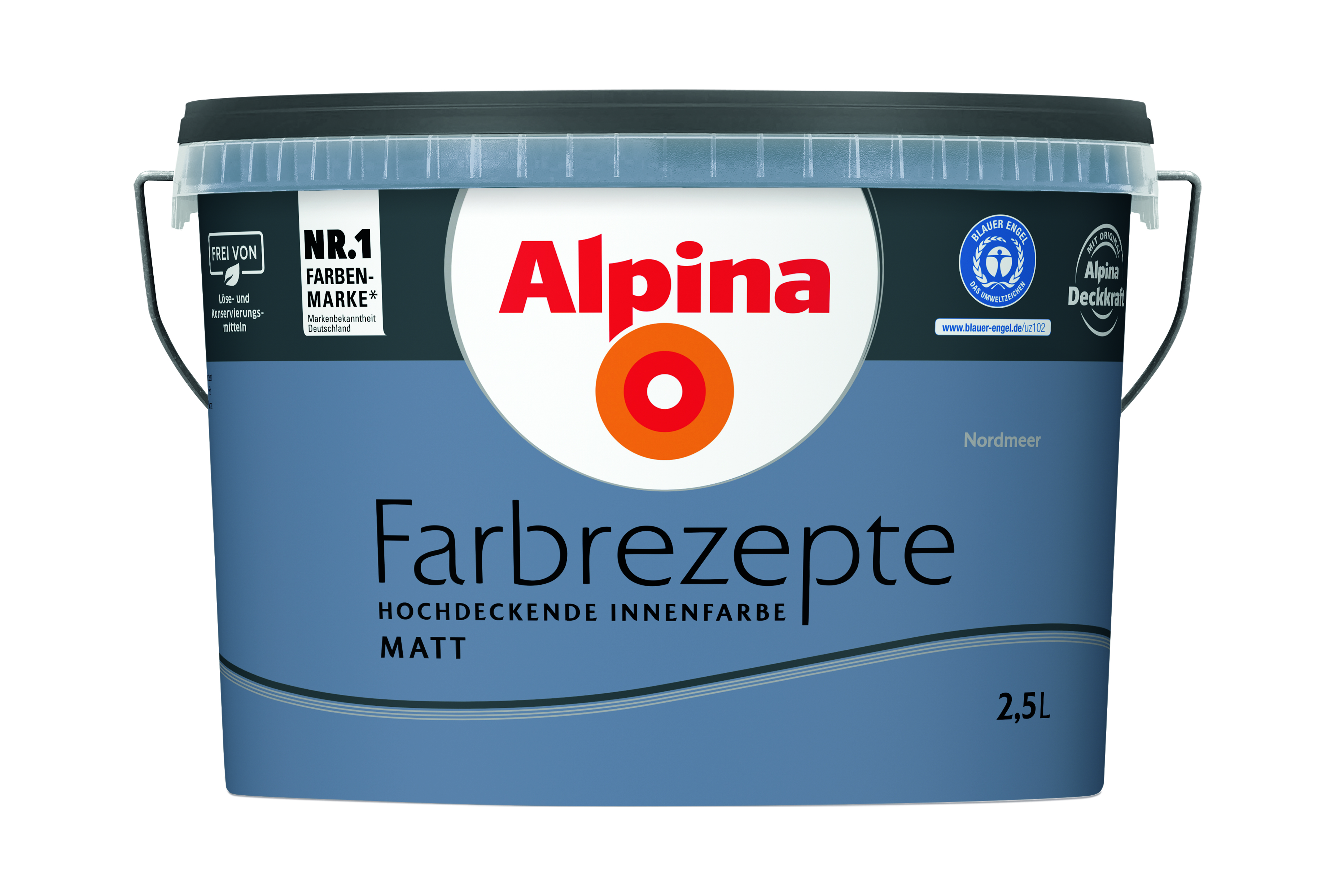 Alpina Farbrezepte - Nordmeer 2,5 Liter, matt