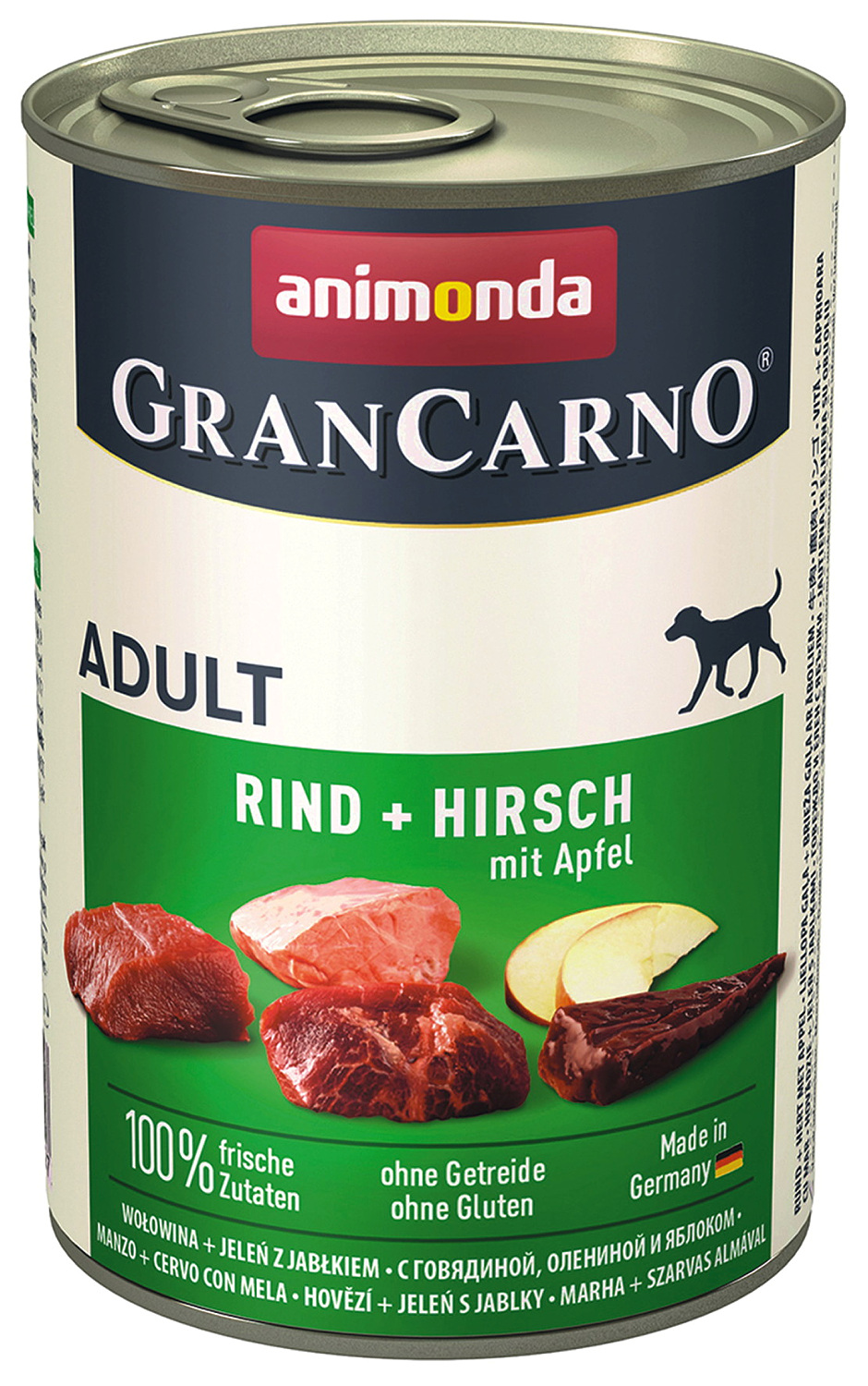 animonda GranCarno® Adult Rind + Hirsch mit Äpfeln 400 g