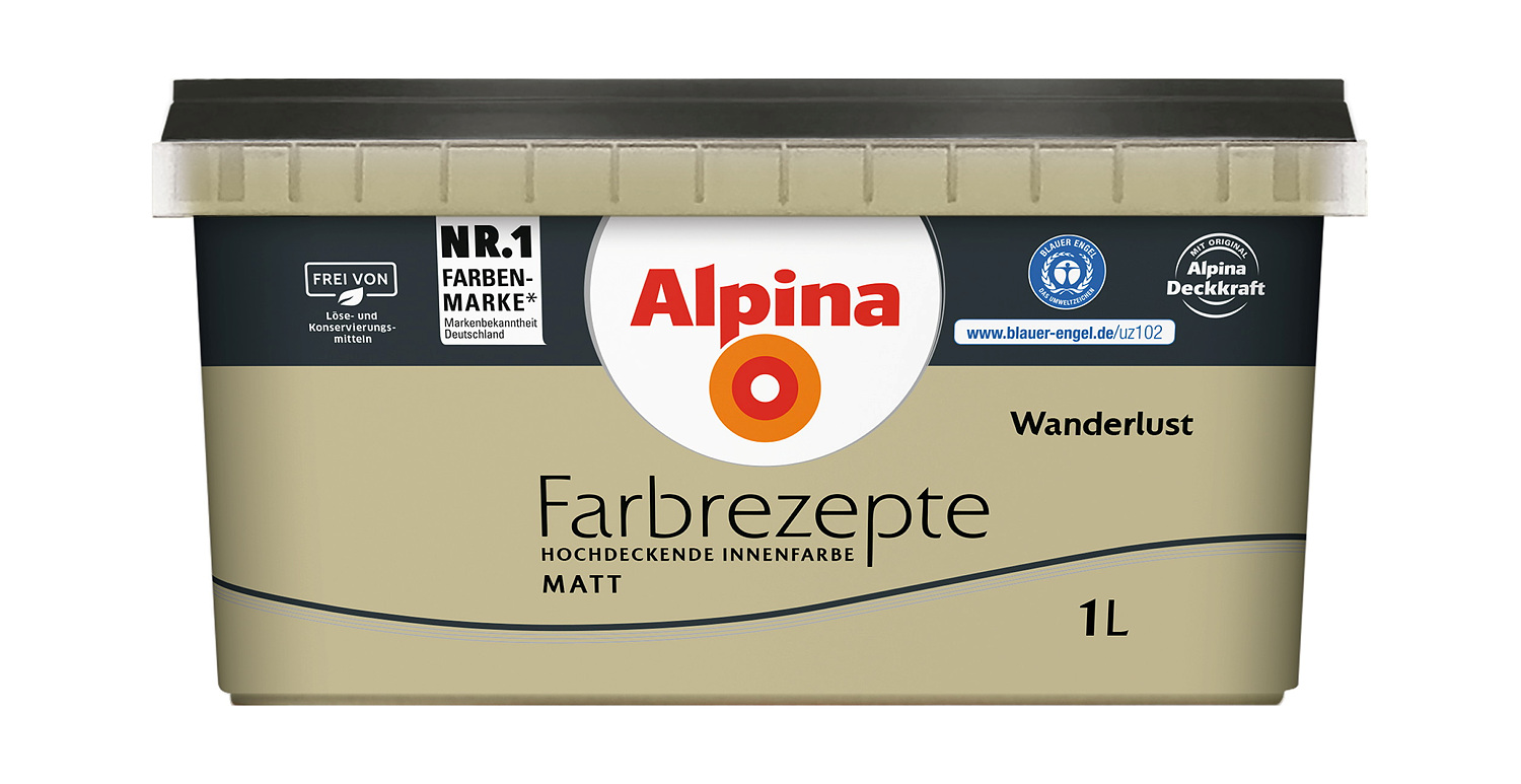 Alpina Farbrezepte - Wanderlust 1 Liter, matt