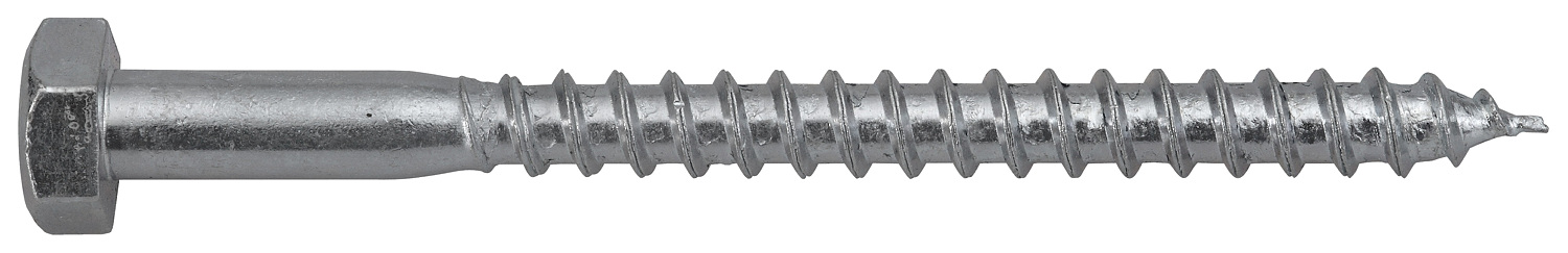 SWG Holzschrauben Sechskantkopf, 8 × 60, Stahl verzinkt, DIN 571, 50 Stück