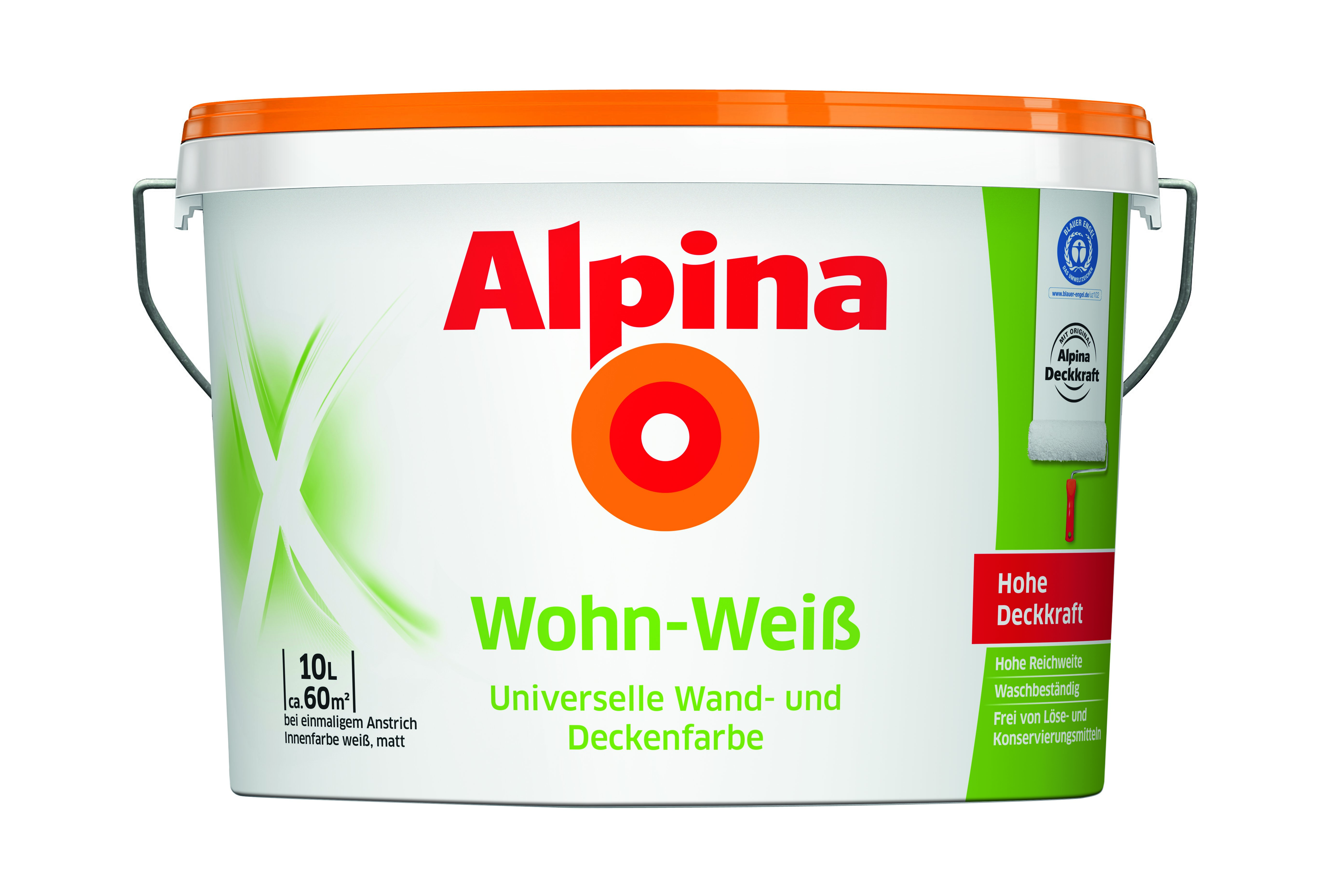 Alpina Wohn-Weiß 10 L, Matt