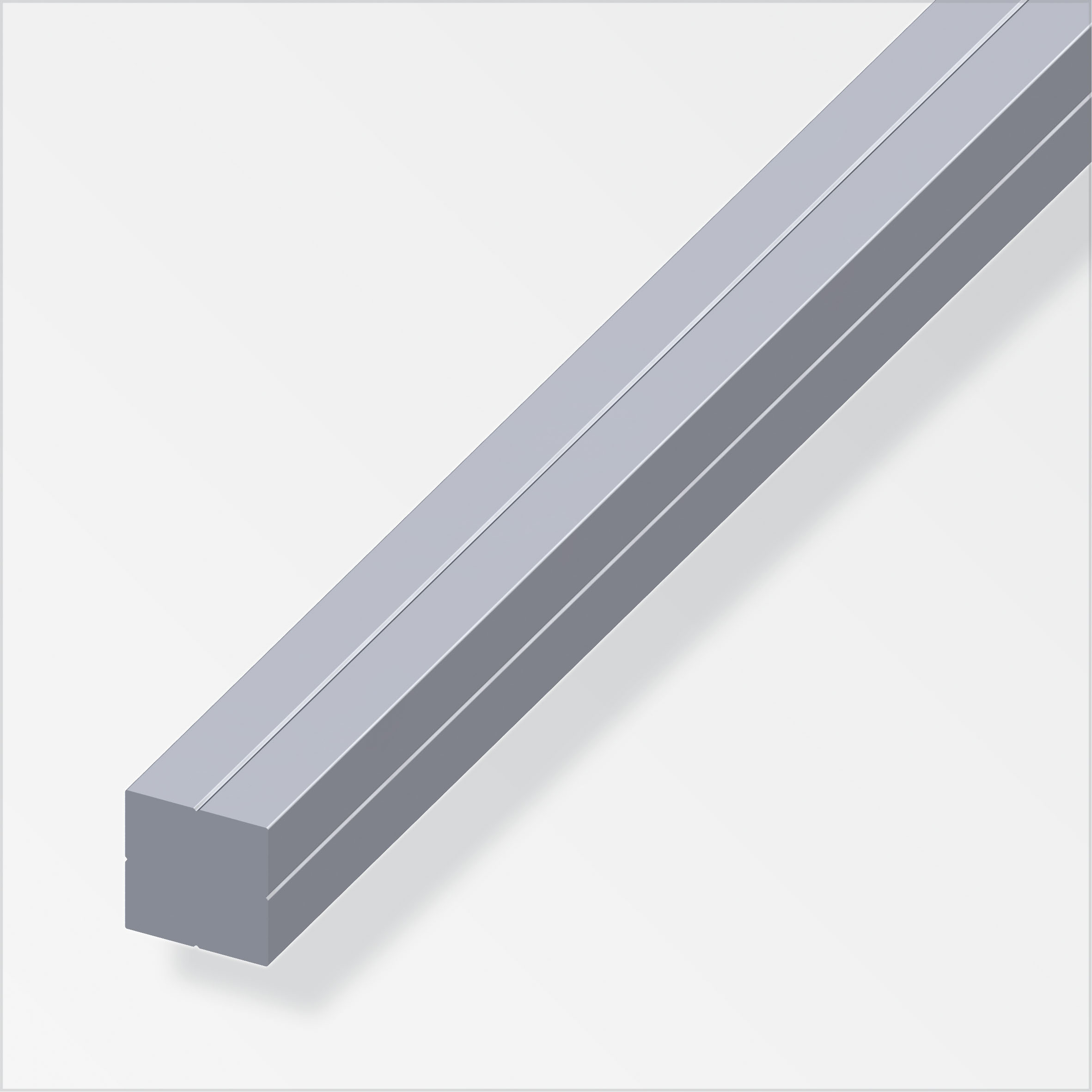 combitech® Vierkantstange Alu blank 1 m, 15,5 × 15,5 mm