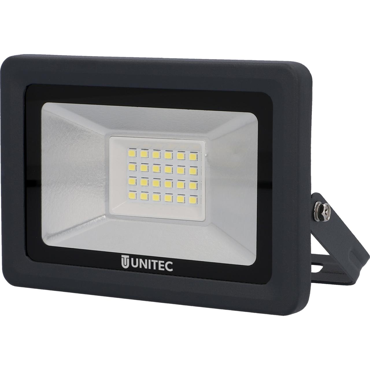 uniTEC LED-Strahler 20 W, 6500 K, 1700 lm, IP65, Anthrazit