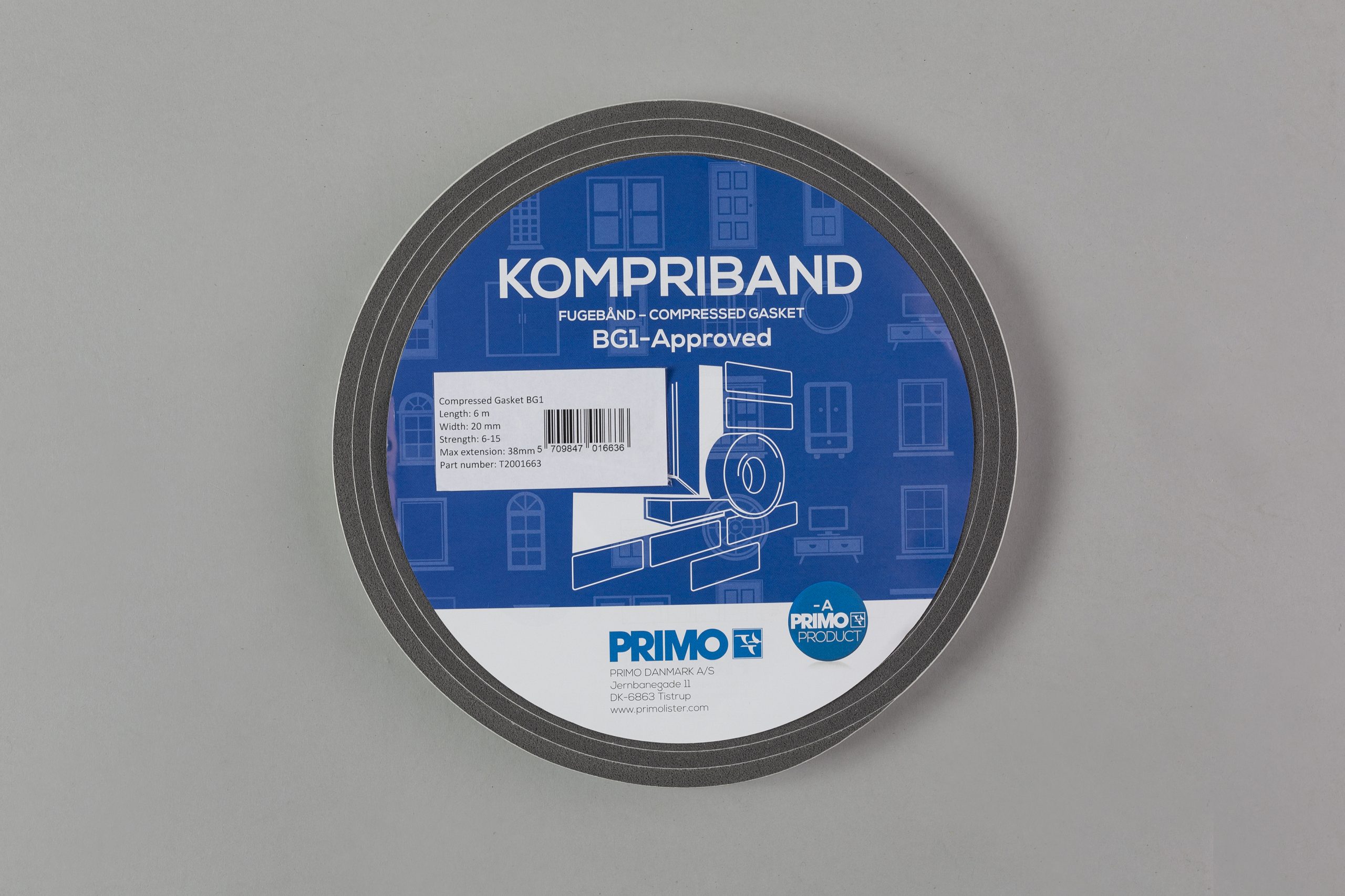 PRIMO Kompriband 6 m × 20 mm, 6 - 15 mm
