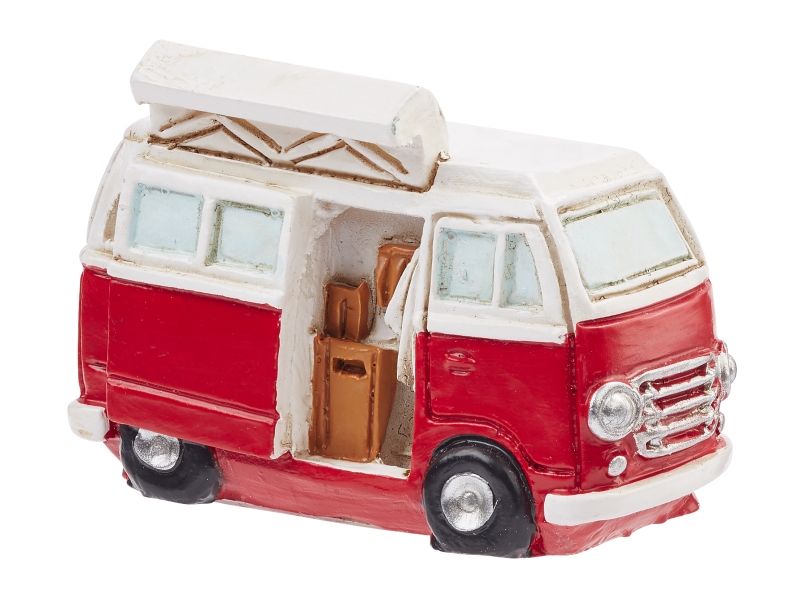 HobbyFun Camping-Bus I, ca. 4,5 cm, Rot/Weiß