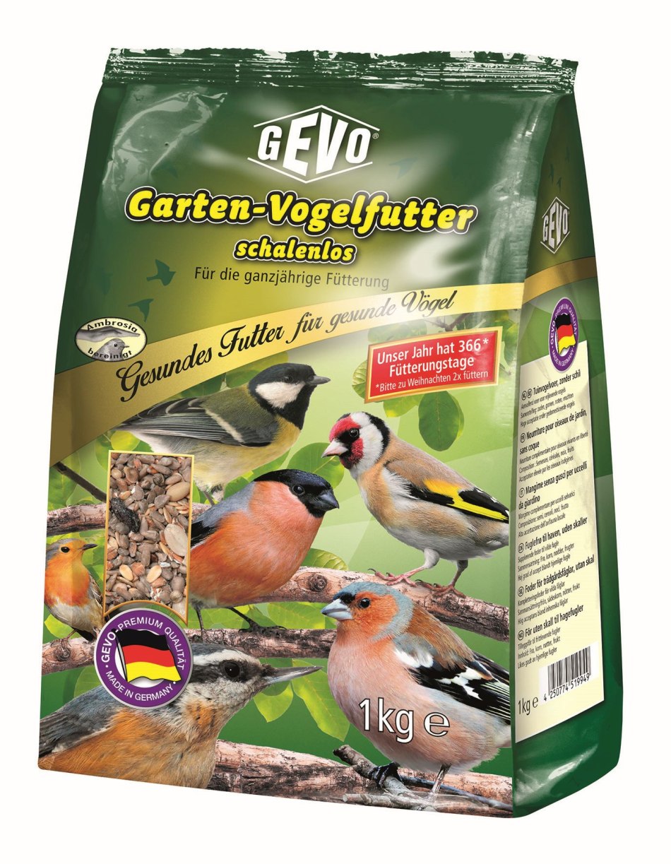 GEVO Gartenvogelfutter schalenlos, 1 kg