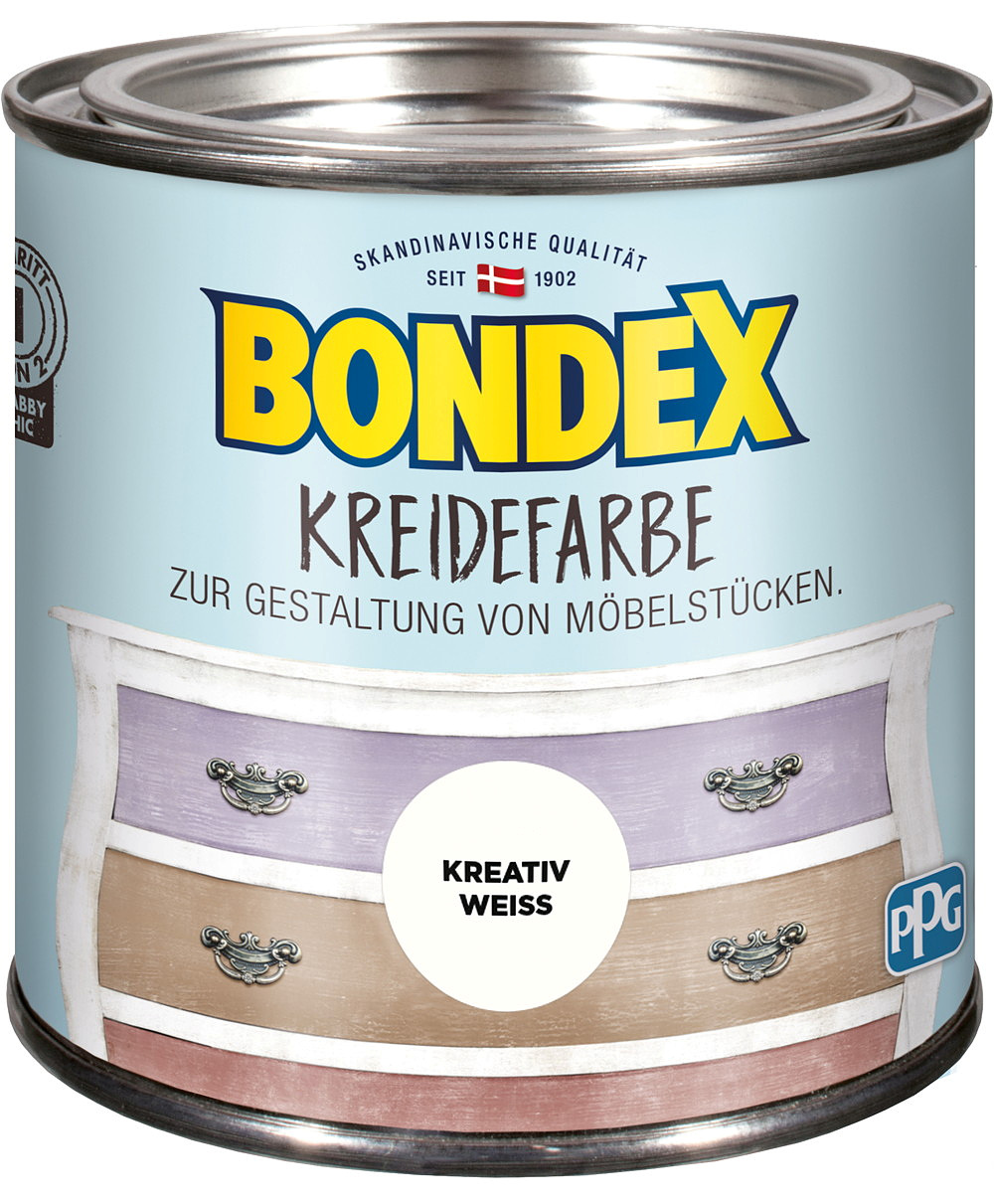 Bondex Kreidefarbe Kreativ Weiss 0,5l