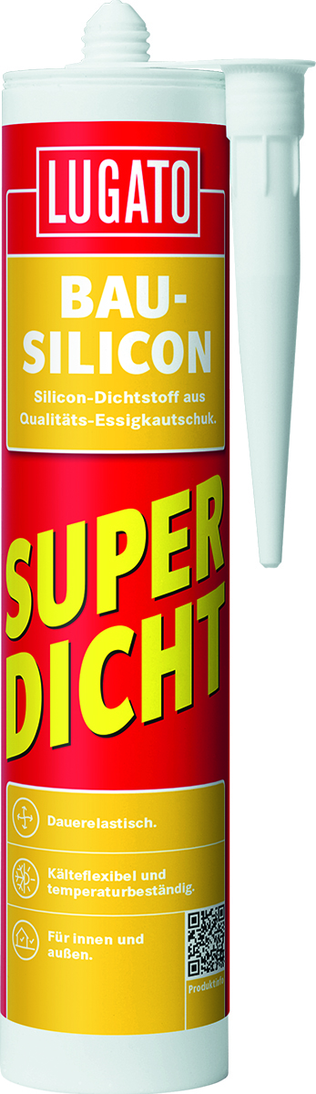 LUGATO Bau-Silicon Super Dicht, 300 ml, Grau