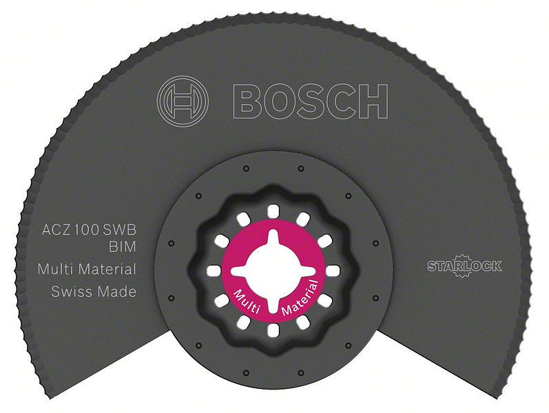 Bosch Starlock BIM Segmentsägeblatt mit Wellenschliff ACZ 100 SWB Multi Material
