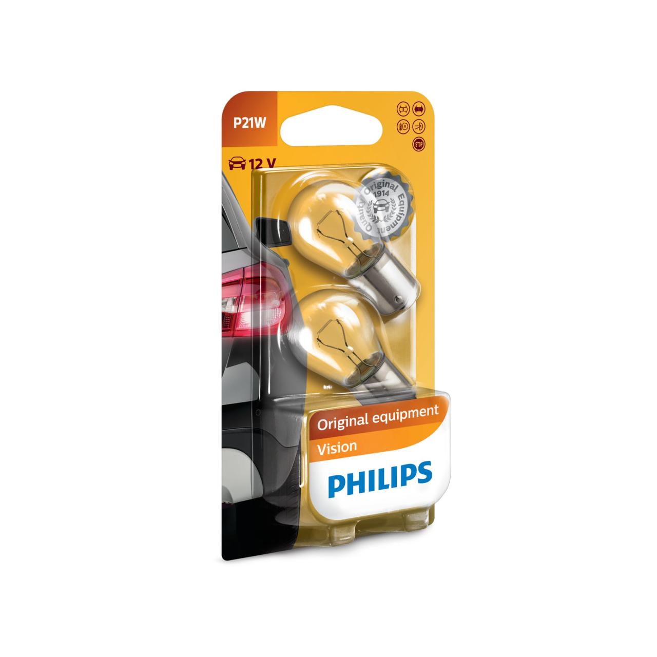 PHILIPS Vision Kugellampe P21W
