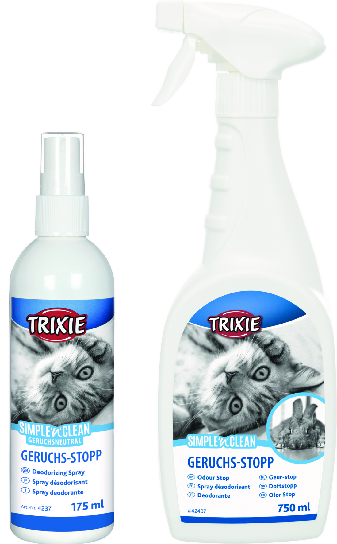 Trixie Simple'n'Clean Geruchs-Stopp für Katze/Kleintier, 750 ml