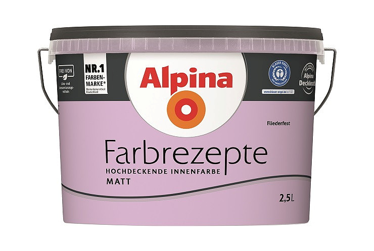 Alpina Farbrezepte - Fliederfest 2,5 Liter, matt