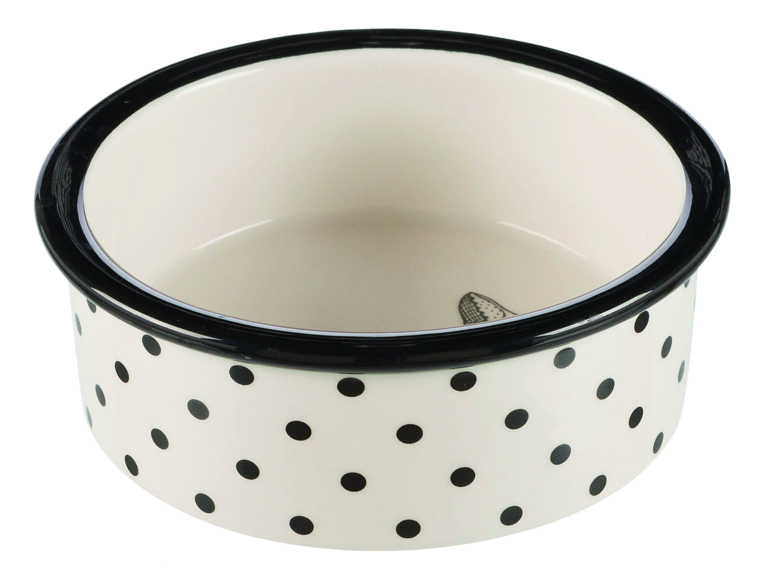 Trixie Keramiknapf 0,3 l/ø 12 cm, weiß/schwarz