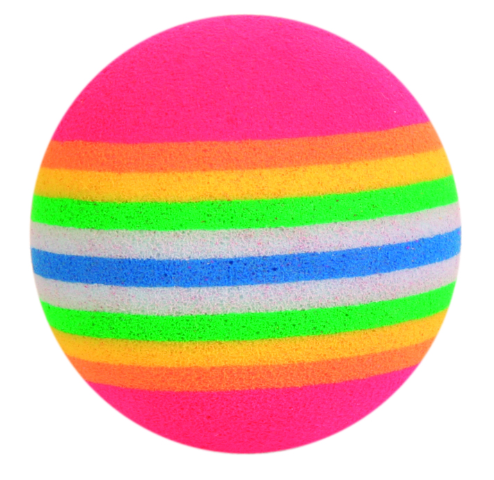 Trixie Set Rainbow-Bälle aus Schaumstoff, ø 4 cm, 4 Stk.