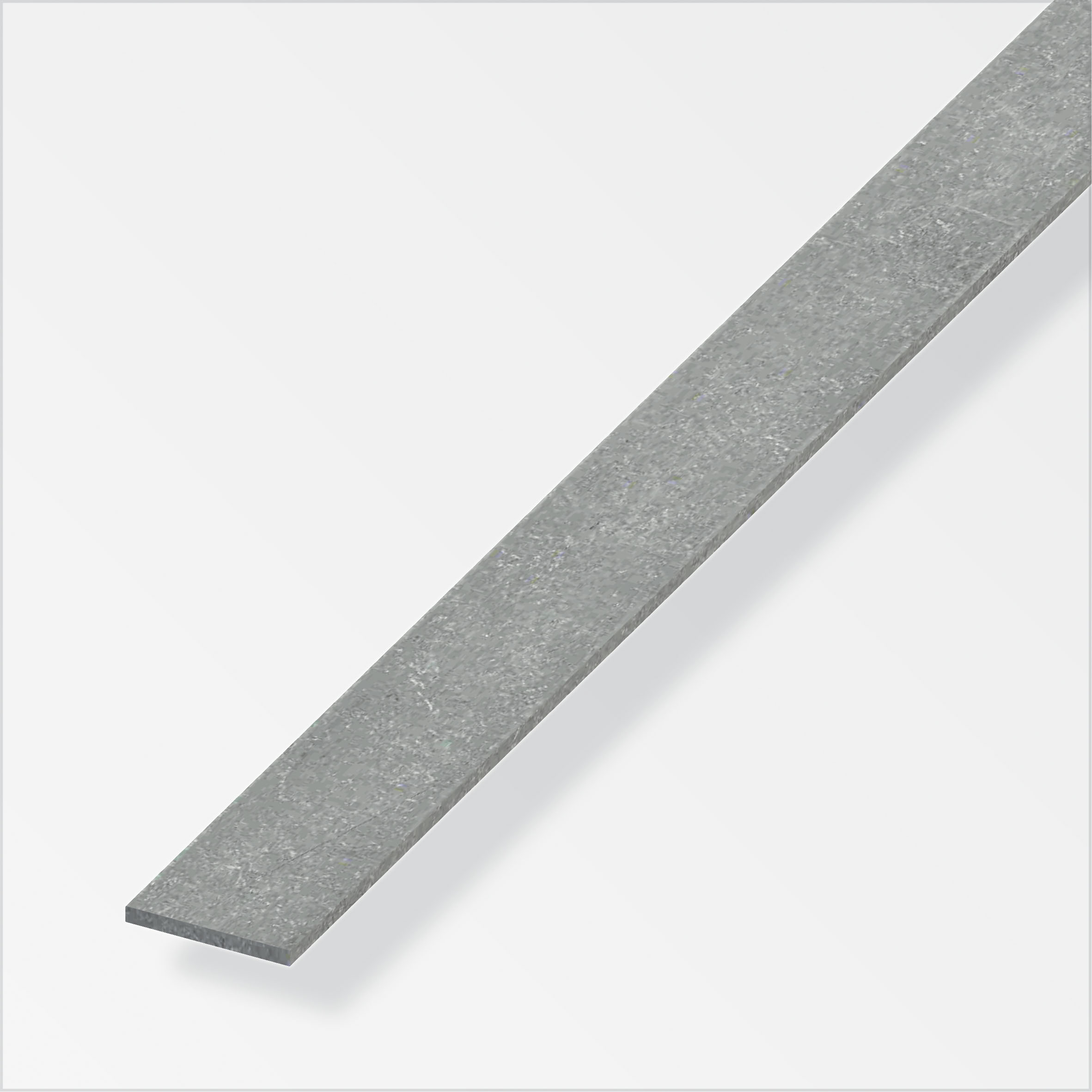 alfer® Flachstange Stahl gezogen, Stahlgrau 1 m, 30 × 2 mm