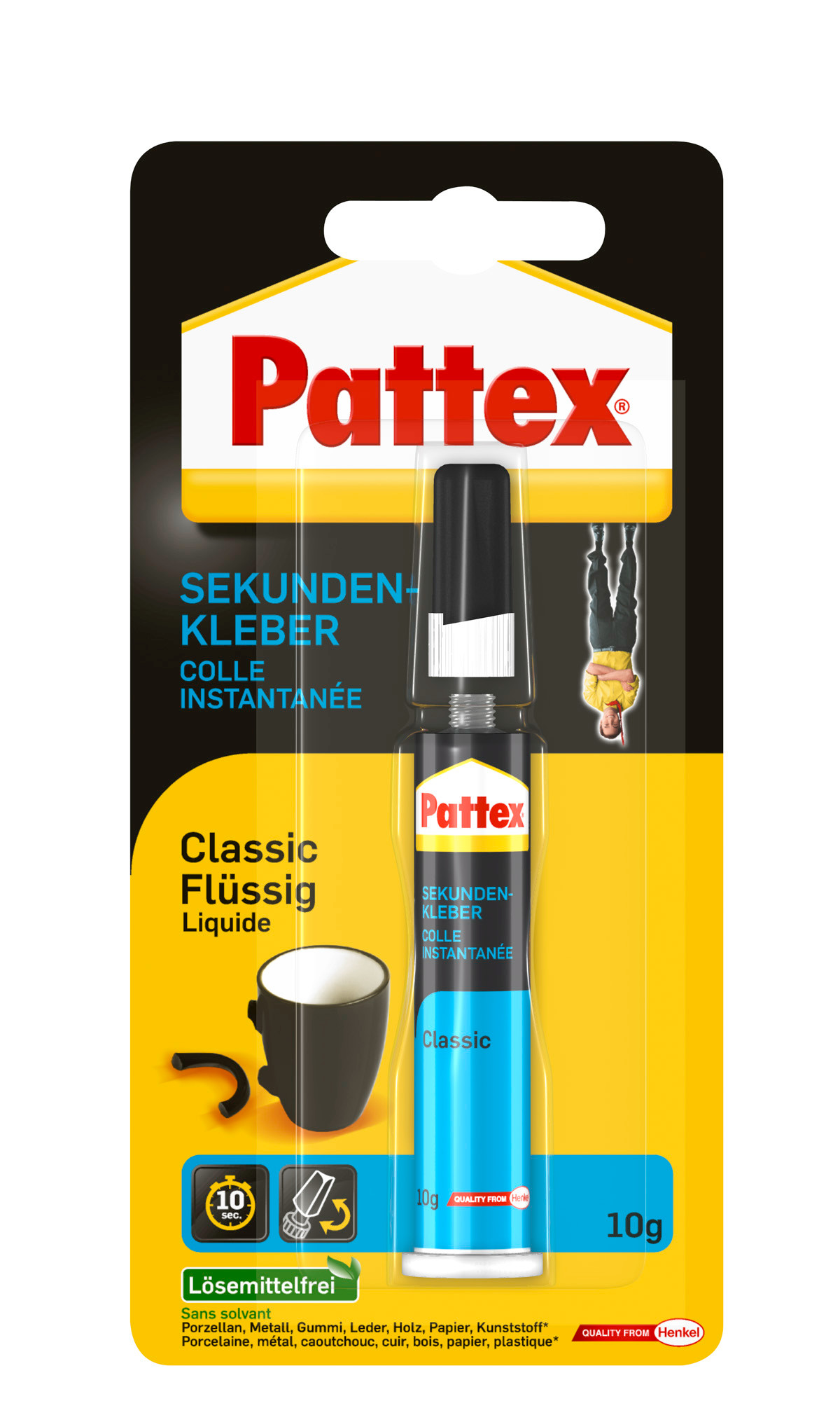 Pattex® Sekundenkleber Classic flüssig 10 g