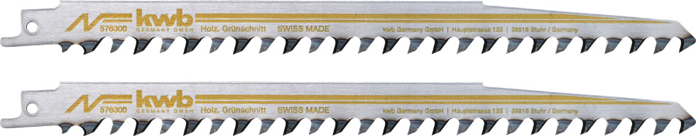 kwb Säbelsägeblätter 240/218 mm, für Holzbearbeitung, HCS, grob