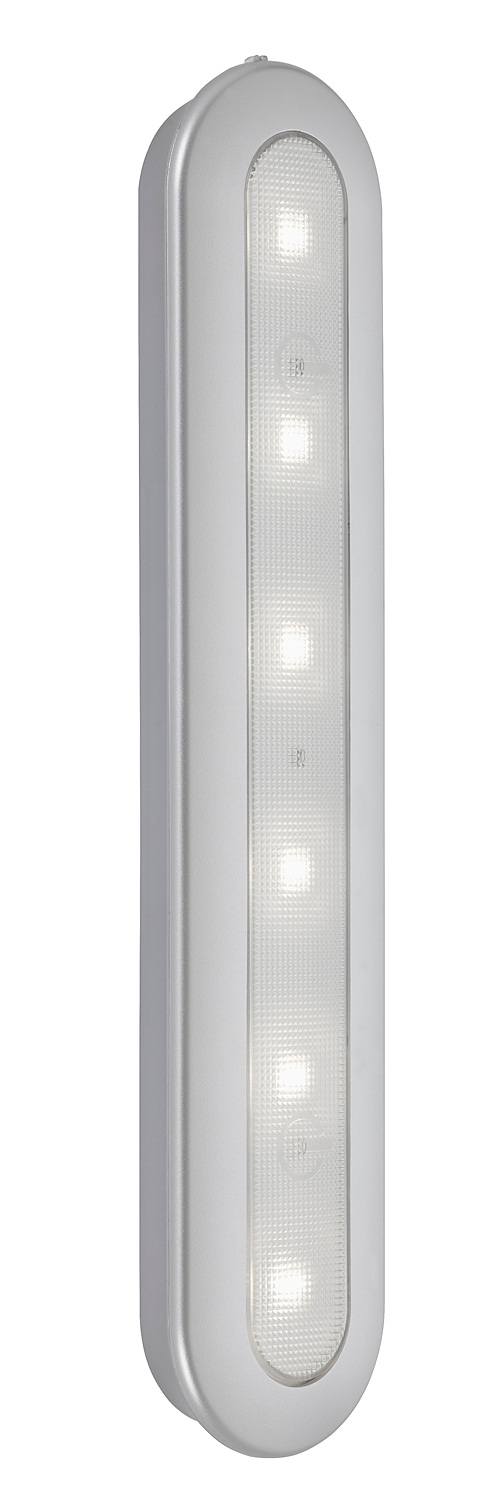 LED Push Light, 30,5cm, Silber