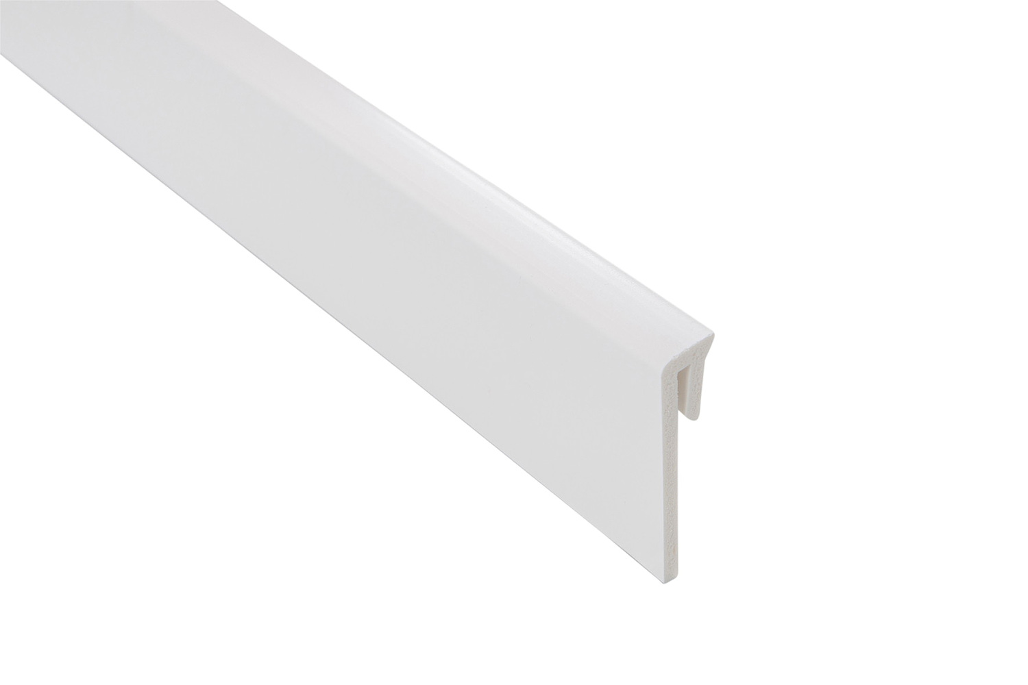 PRIMO Fußleiste Classic, Weiß 2,5 m, 60 × 14 mm, Set mit Clip
