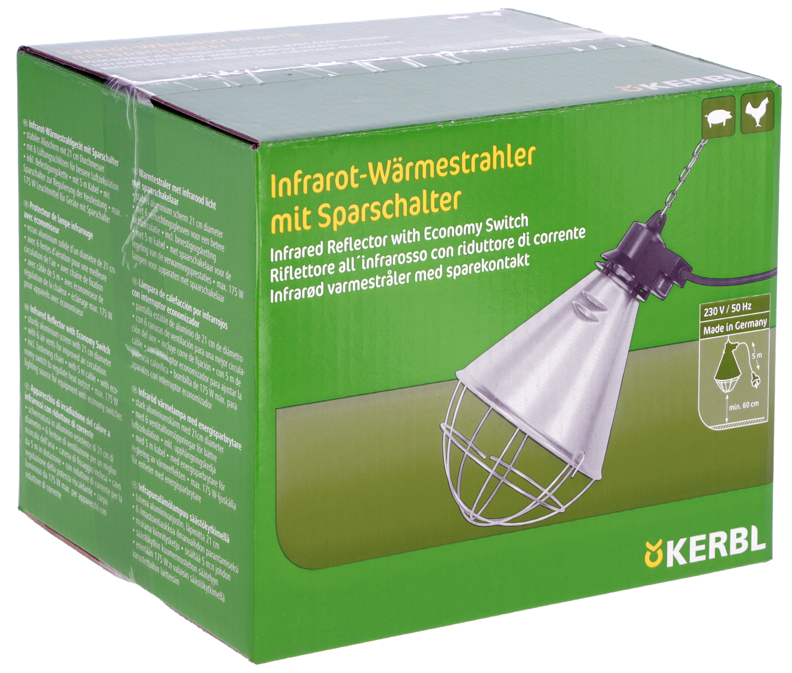 Kerbl Infrarot-Wärmestrahlg 5 m incl.Sparschalter