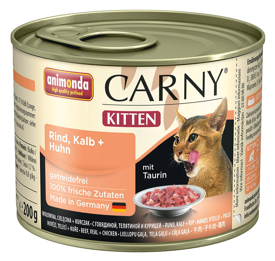 animonda Carny® Kitten Rind, Kalb + Huhn 200 g