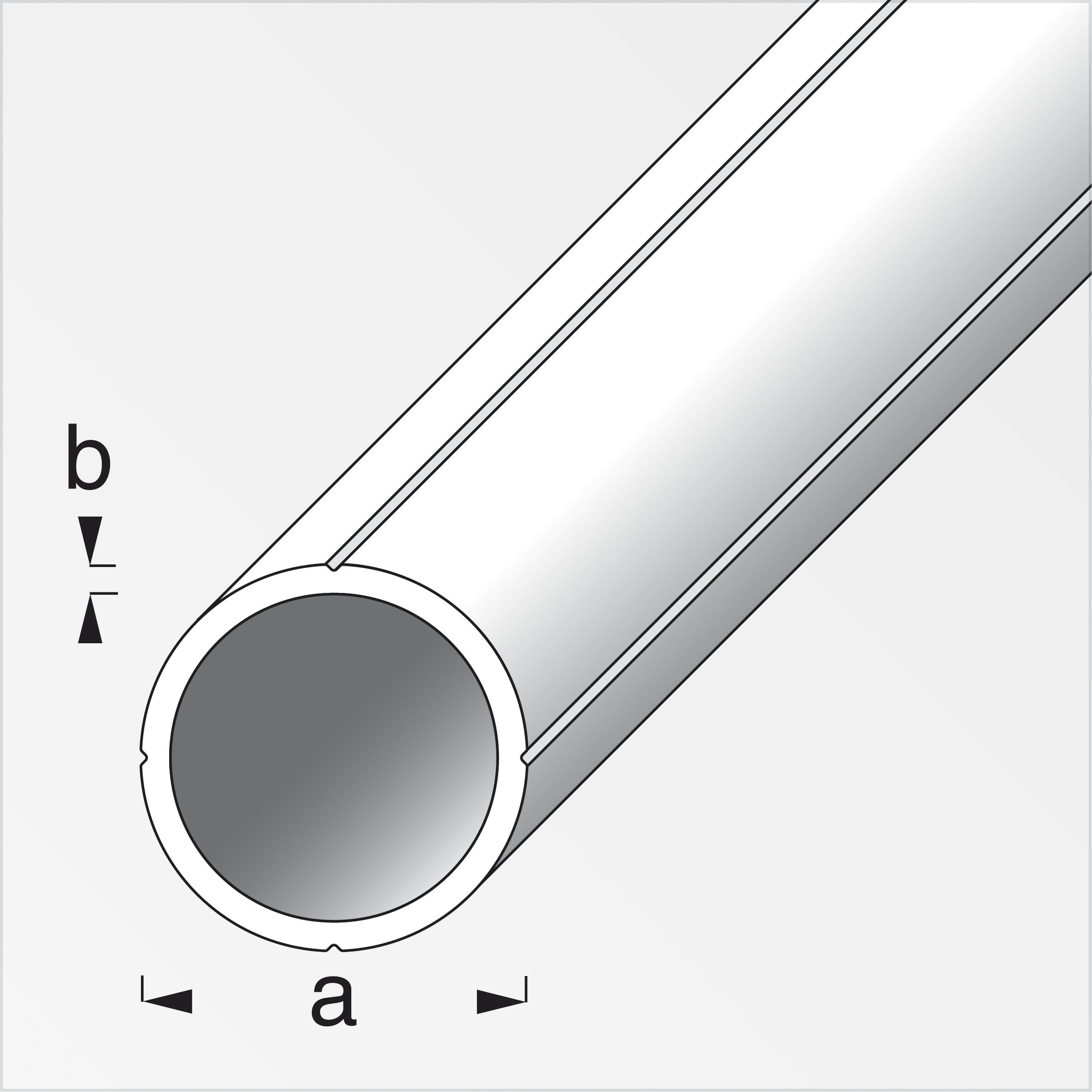 combitech® Rundrohr Alu blank 1 m, 7,5 × 1 mm