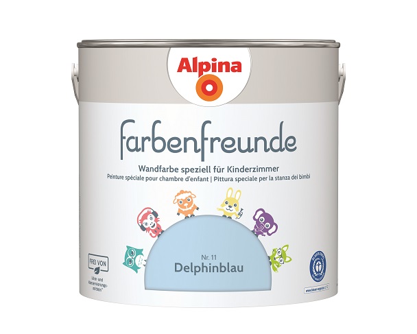 Alpina Farbenfreunde - Nr. 11 - Delphinblau 2,5 Liter, matt
