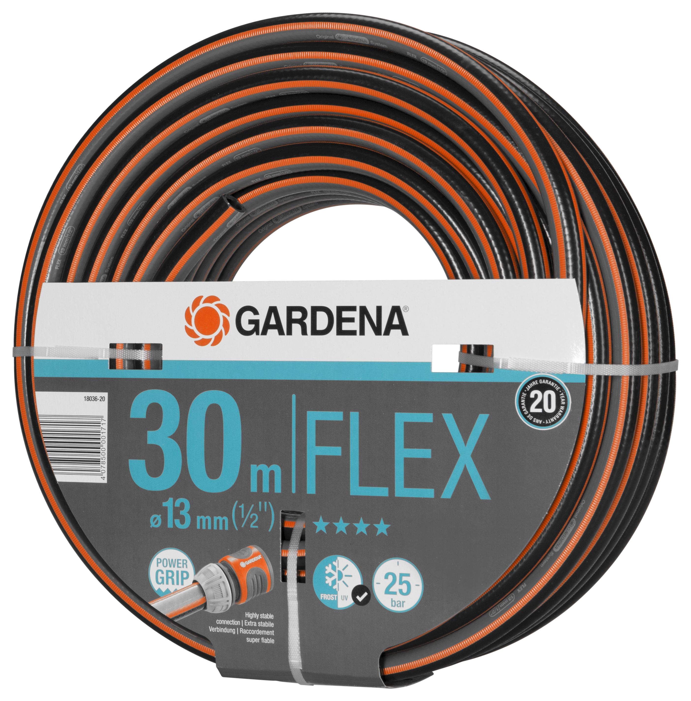 GARDENA Comfort FLEX Schlauch 9 x 9, 13 mm (1/2''), 30 m, ohne Systemteile