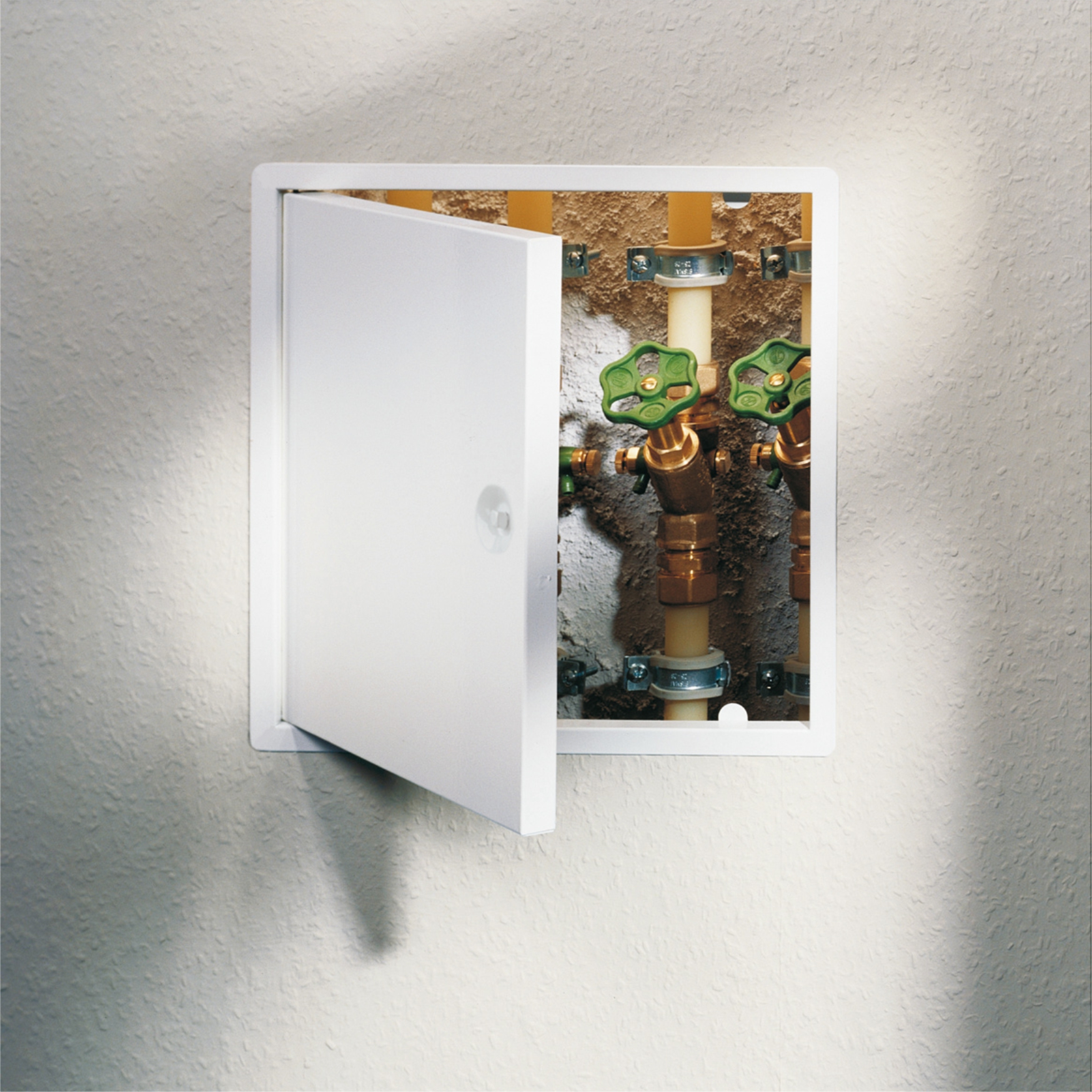 Marley Revisionstür mit Vierkantverschluss, 185x185 mm, Weiß