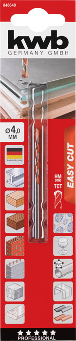 EASY-CUT Allzweckbohrer, ø 4.0 mm