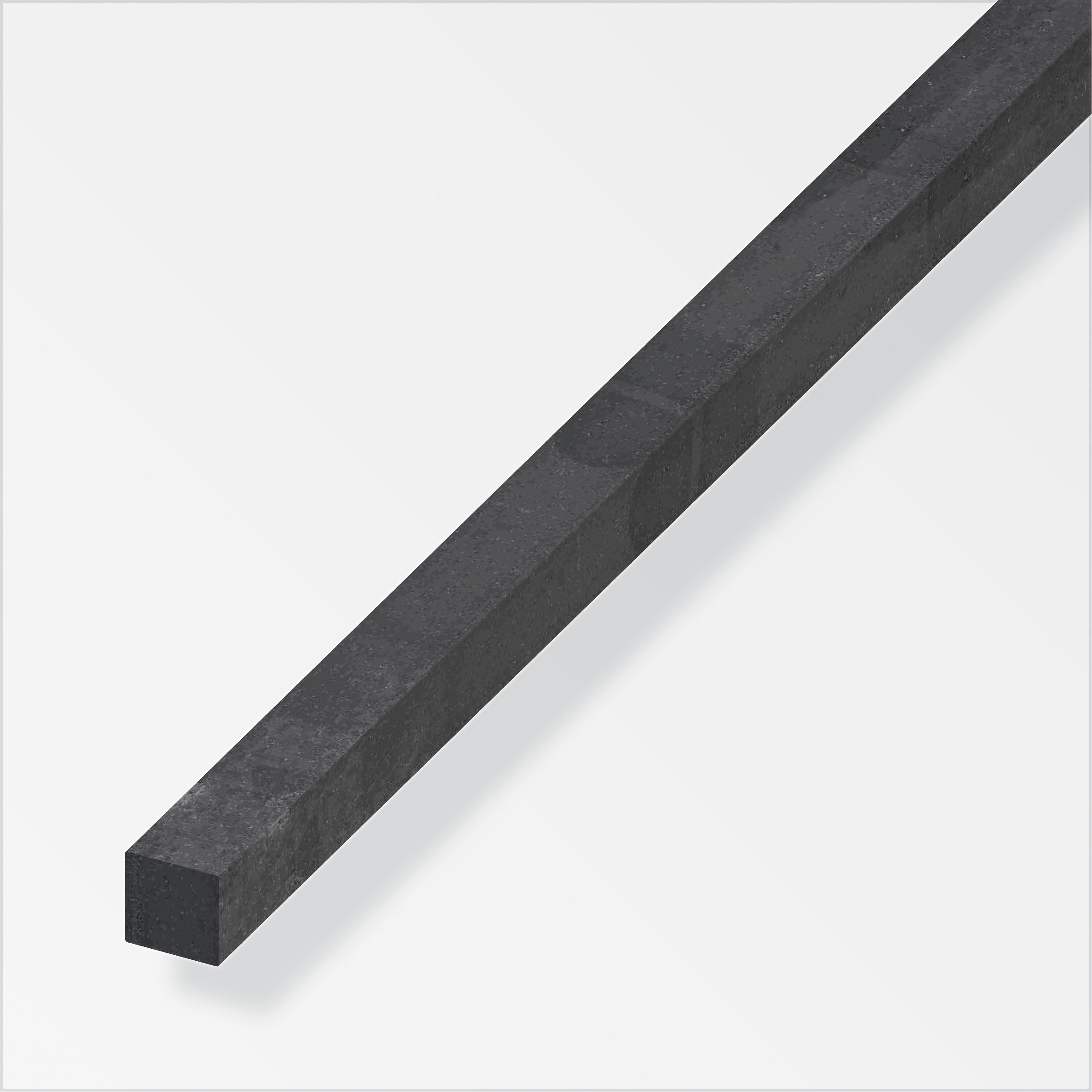 alfer® Vierkantstange Stahl warmgewalzt, Stahlgrau 2 m, 14 × 14 mm