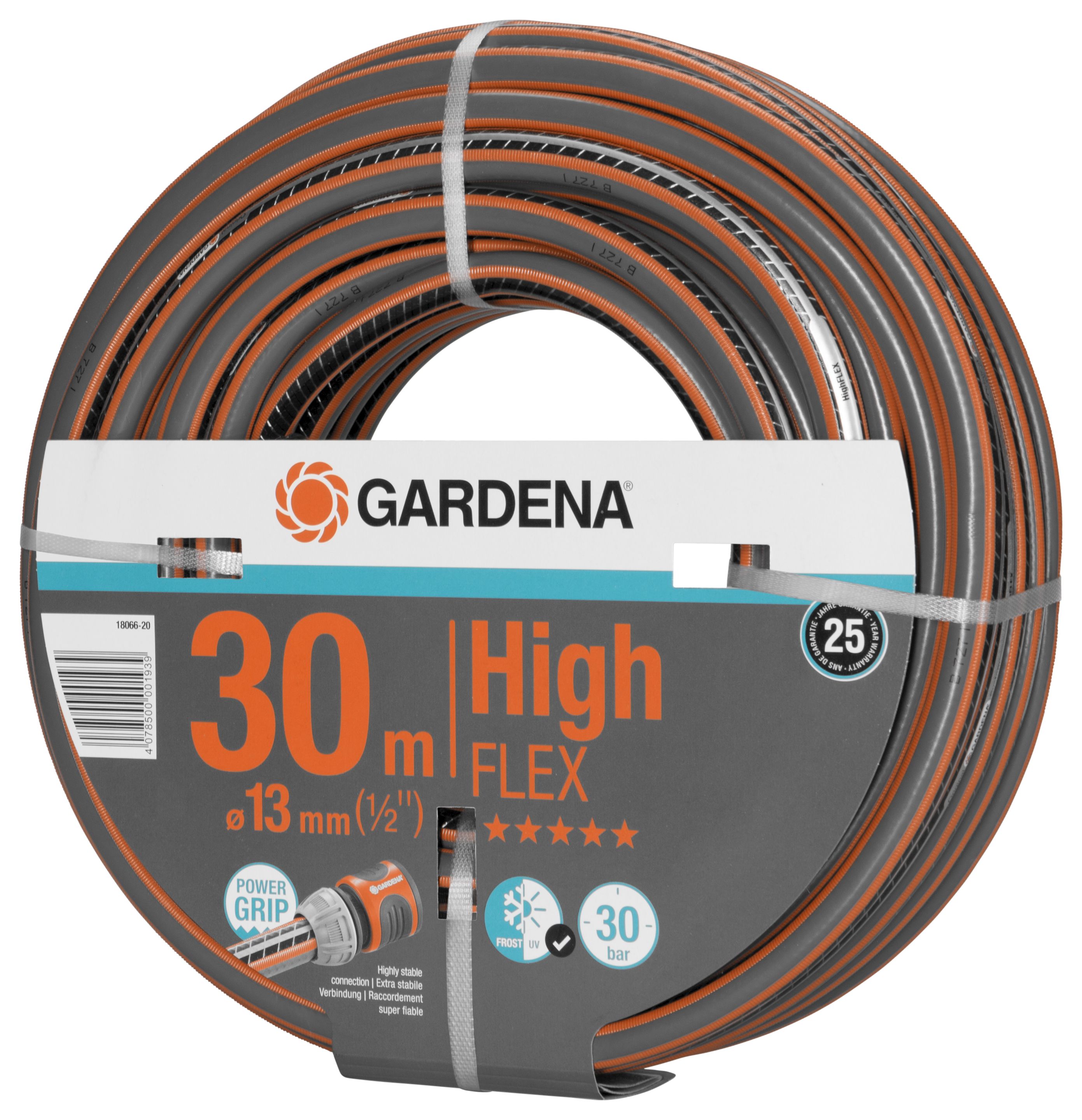 GARDENA Comfort HighFLEX Schlauch 10 x 10, 13 mm (1/2''), 30 m, ohne Systemteile