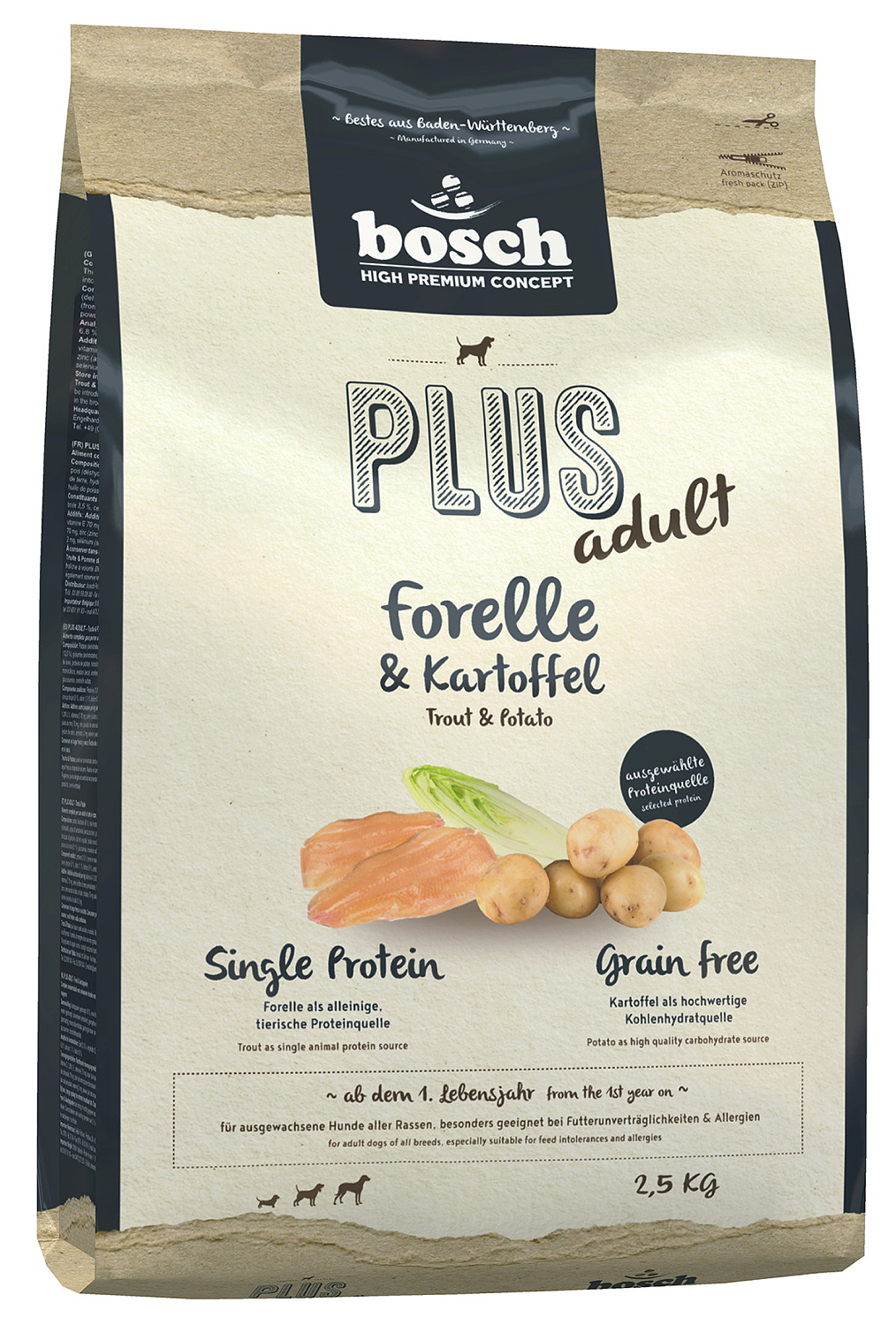bosch Plus Adult Forelle + Kartoffel 2,5 kg