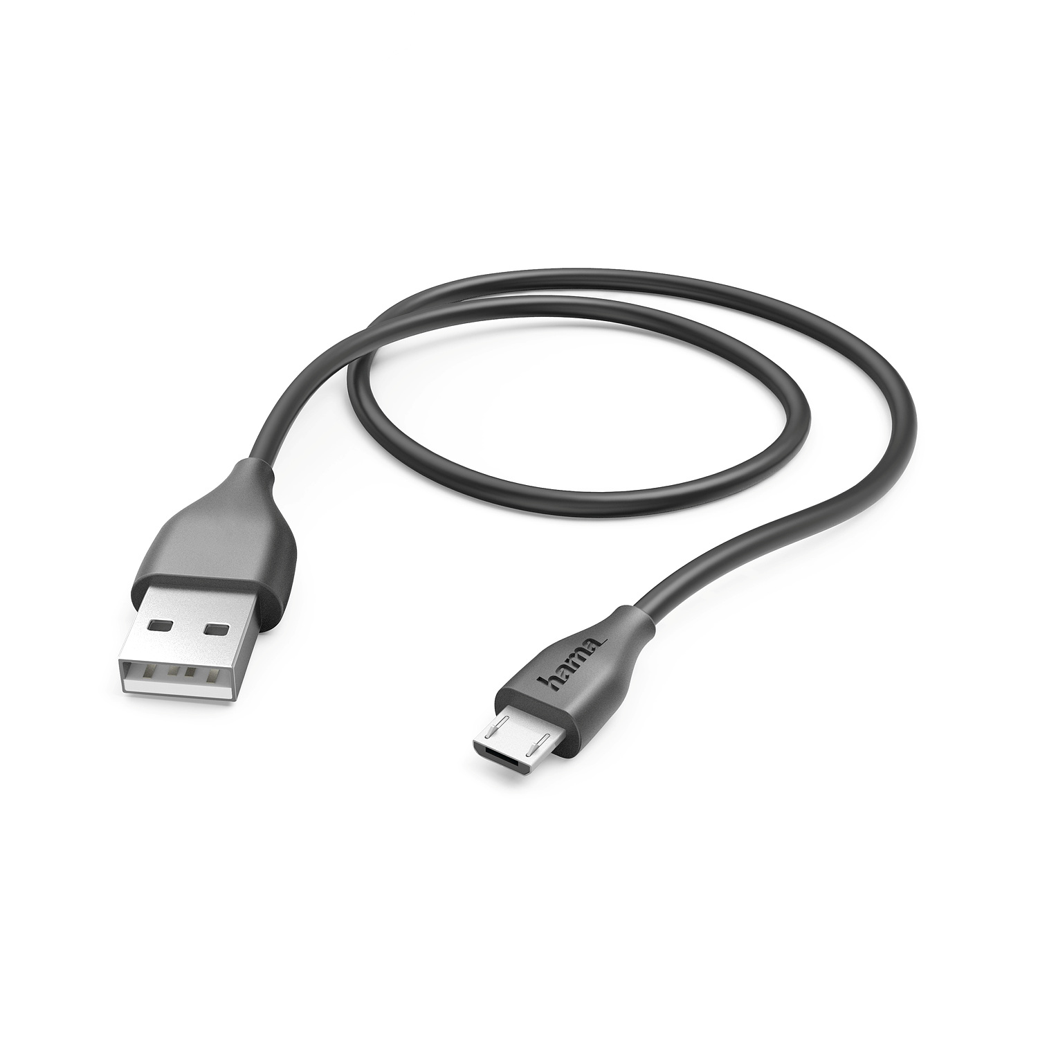 hama Lade-/Datenkabel Micro-USB, 1,4 m, Schwarz