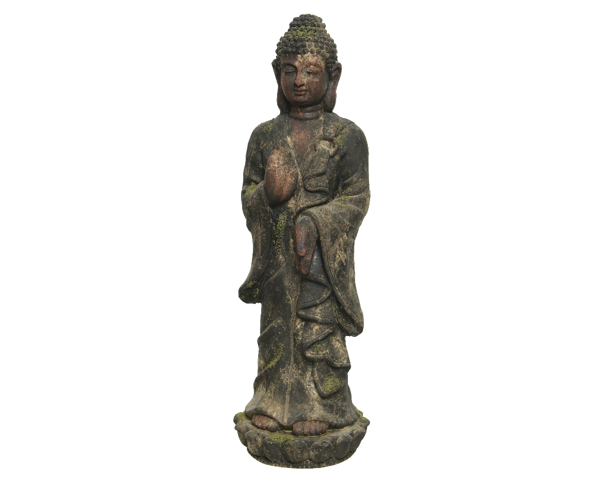 Kaemingk Statue Buddha stehend, Braun, 60 cm