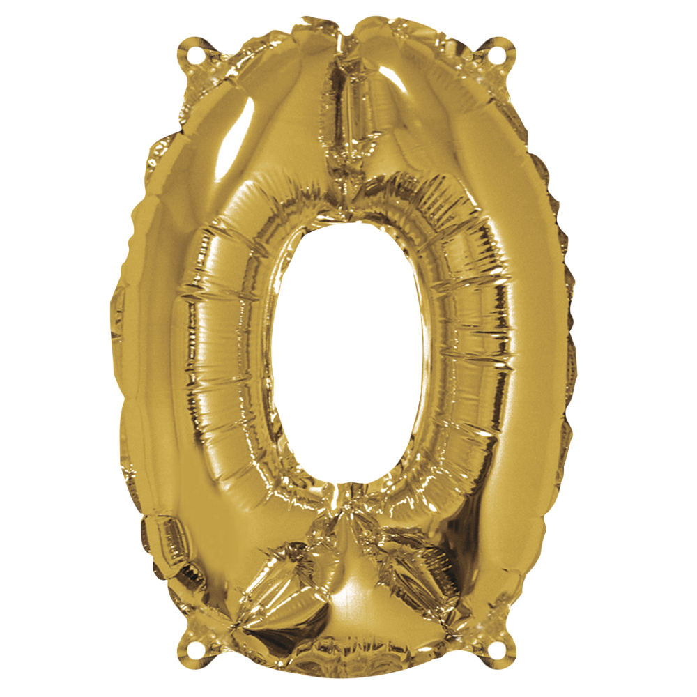Rayher® Folienballon Zahl "0" Gold