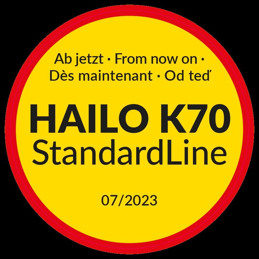 Hailo Alu-Trittleiter K60, 2 Stufen - max. Arbeitshöhe 2,47 m